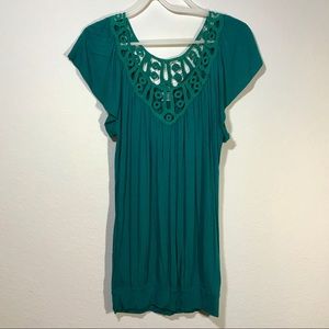 DAYTRIP Turquoise Blouse